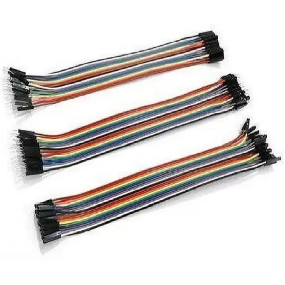 Multi-Color Jumper Breadboard Wires Male to Male, Male to Female & Female to Female (40 Each)